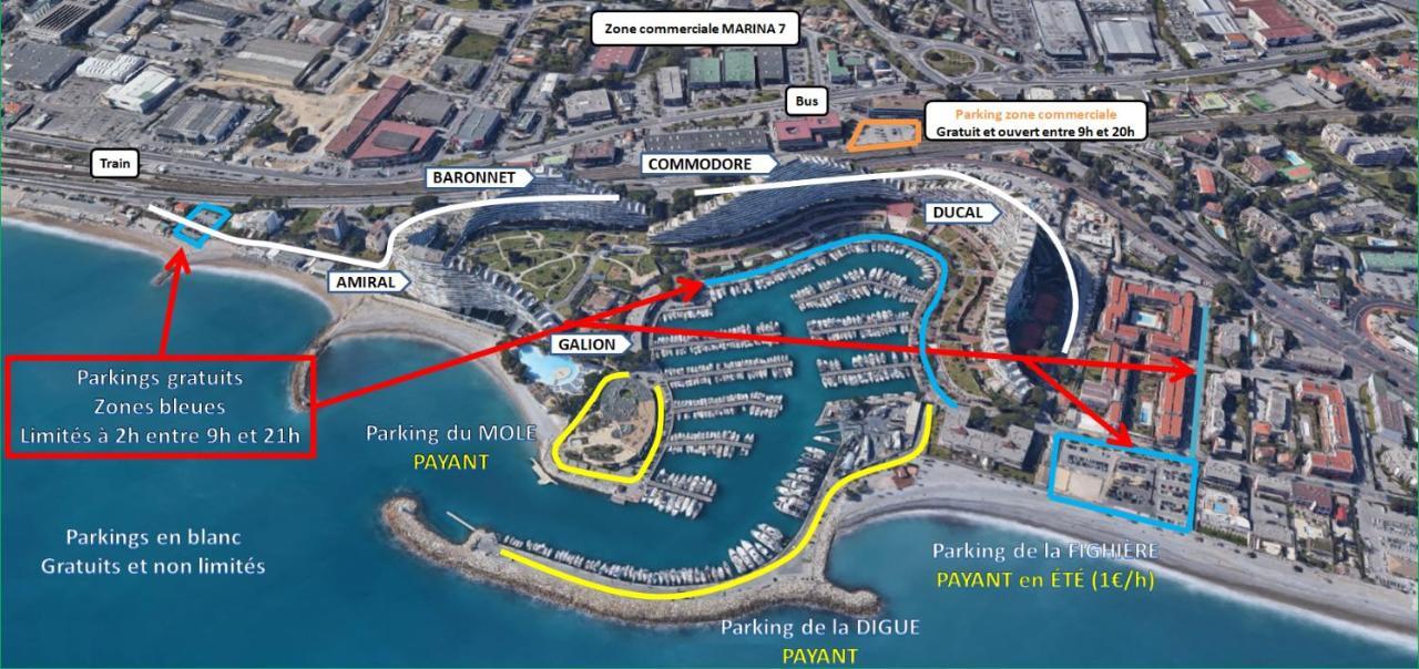 Appartamento Dream French Riviera - Fame Marina Baie Des Anges Villeneuve-Loubet Esterno foto